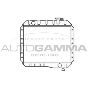 Radiateur, refroidissement du moteur AUTOGAMMA 105362