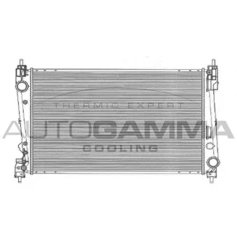 Radiateur, refroidissement du moteur AUTOGAMMA 105375