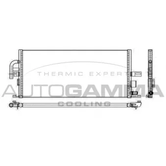 Radiateur, refroidissement du moteur AUTOGAMMA 105384