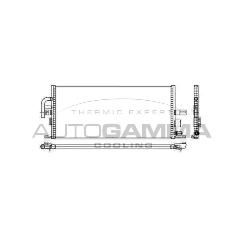 Radiateur, refroidissement du moteur AUTOGAMMA 105384