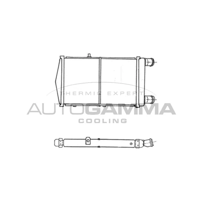 Radiateur, refroidissement du moteur AUTOGAMMA 105392