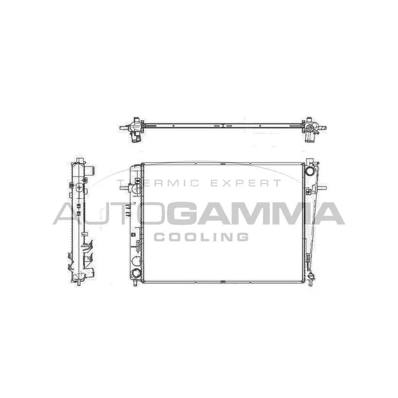 Radiateur, refroidissement du moteur AUTOGAMMA 105395