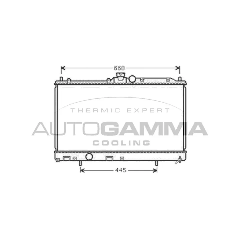 Radiateur, refroidissement du moteur AUTOGAMMA 105397
