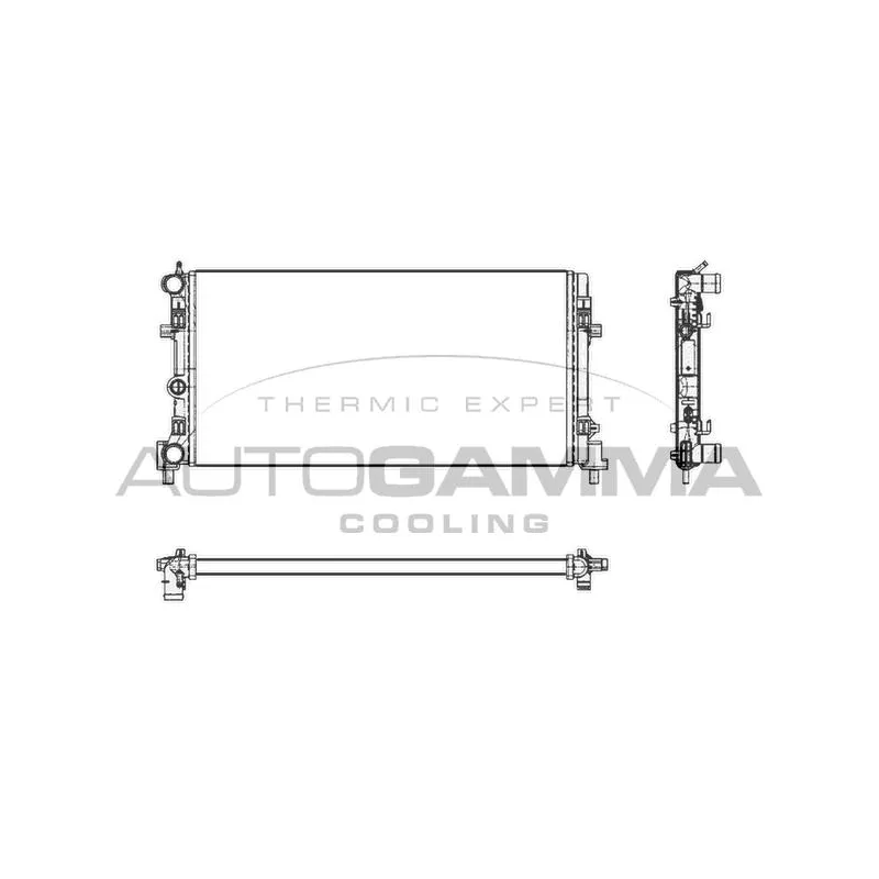 Radiateur, refroidissement du moteur AUTOGAMMA 105400
