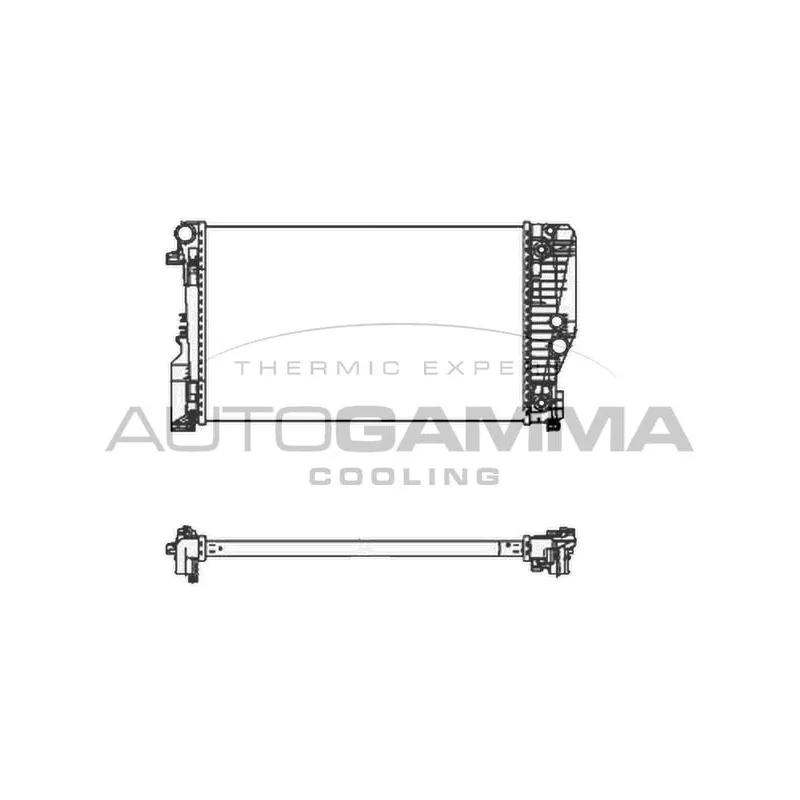 Radiateur, refroidissement du moteur AUTOGAMMA 105405