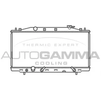 Radiateur, refroidissement du moteur AUTOGAMMA 105407