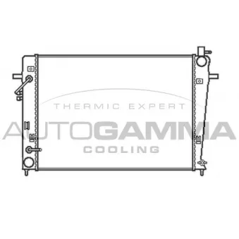 Radiateur, refroidissement du moteur AUTOGAMMA 105409