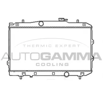 Radiateur, refroidissement du moteur AUTOGAMMA 105411