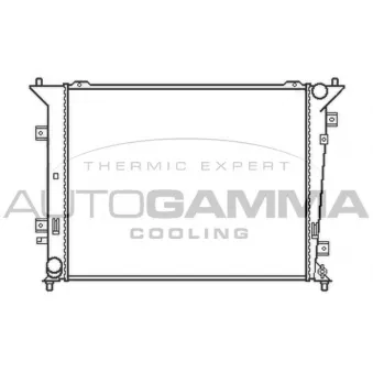 Radiateur, refroidissement du moteur AUTOGAMMA 105413