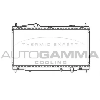 Radiateur, refroidissement du moteur AUTOGAMMA 105414