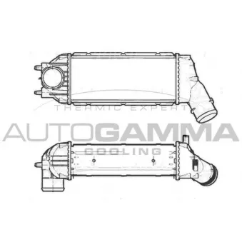 Intercooler, échangeur AUTOGAMMA 105426