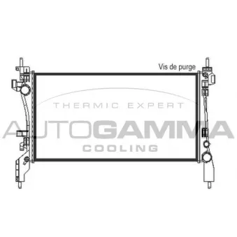 Radiateur, refroidissement du moteur AUTOGAMMA 105430