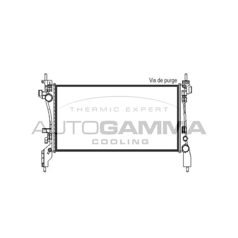 Radiateur, refroidissement du moteur AUTOGAMMA 105430