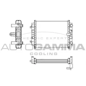 Radiateur, refroidissement du moteur AUTOGAMMA 105433