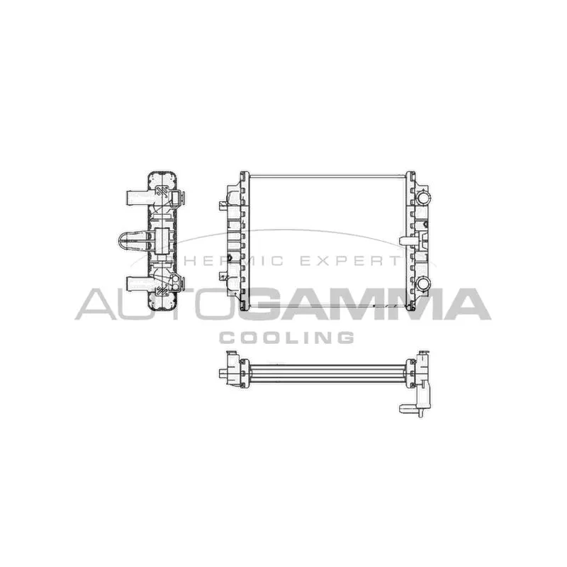 Radiateur, refroidissement du moteur AUTOGAMMA 105433