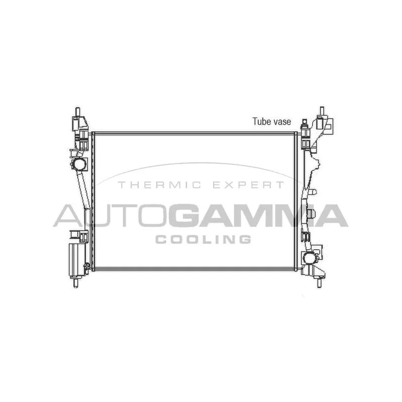 Radiateur, refroidissement du moteur AUTOGAMMA 105439
