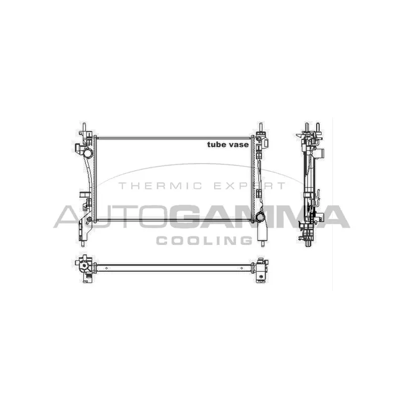 Radiateur, refroidissement du moteur AUTOGAMMA 105440
