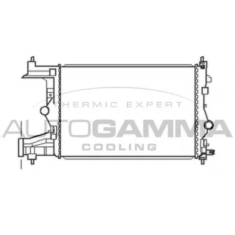 Radiateur, refroidissement du moteur AUTOGAMMA 105444