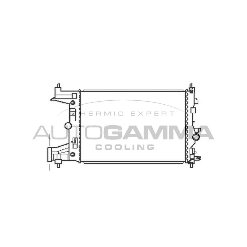 Radiateur, refroidissement du moteur AUTOGAMMA 105445