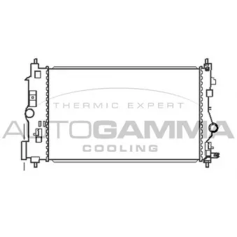 Radiateur, refroidissement du moteur AUTOGAMMA 105447