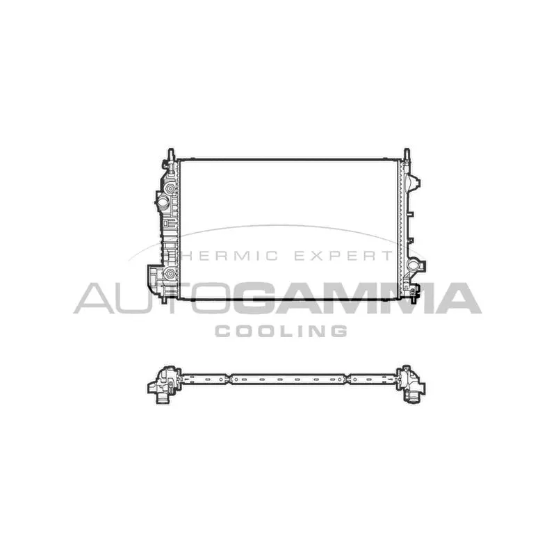 Radiateur, refroidissement du moteur AUTOGAMMA 105449