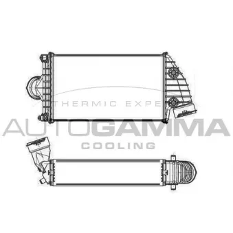 Intercooler, échangeur AUTOGAMMA 105453