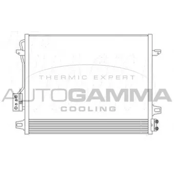 Condenseur, climatisation AUTOGAMMA 105455