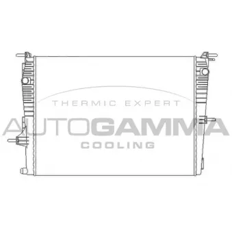 Radiateur, refroidissement du moteur AUTOGAMMA 105469