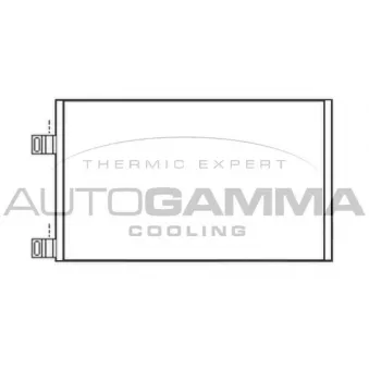 Condenseur, climatisation AUTOGAMMA 105479