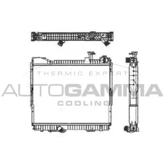 Radiateur, refroidissement du moteur AUTOGAMMA 105488
