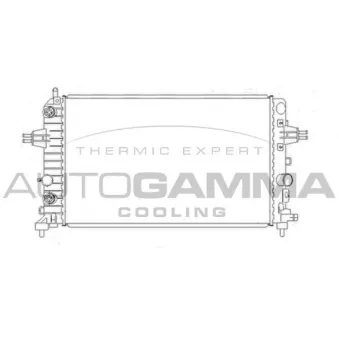 Radiateur, refroidissement du moteur AUTOGAMMA 105491