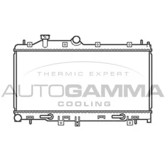 Radiateur, refroidissement du moteur AUTOGAMMA 105492