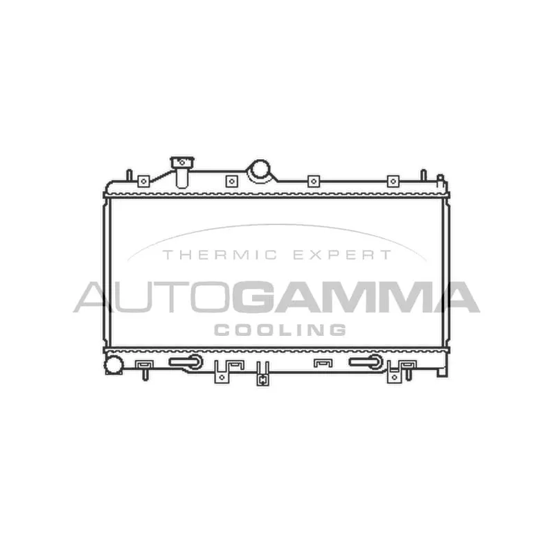 Radiateur, refroidissement du moteur AUTOGAMMA 105492