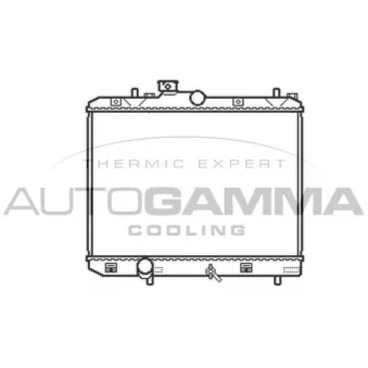 Radiateur, refroidissement du moteur AUTOGAMMA 105493