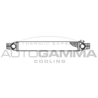 Intercooler, échangeur AUTOGAMMA 105498