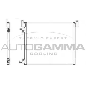 Condenseur, climatisation AUTOGAMMA 105508