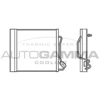 Condenseur, climatisation AUTOGAMMA 105509