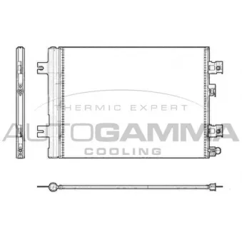 Condenseur, climatisation AUTOGAMMA 105513
