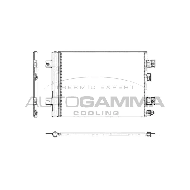 Condenseur, climatisation AUTOGAMMA 105513