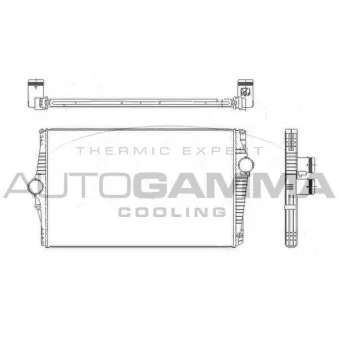 Intercooler, échangeur AUTOGAMMA 105514