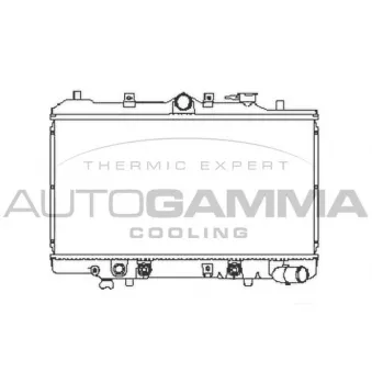Radiateur, refroidissement du moteur AUTOGAMMA 105520