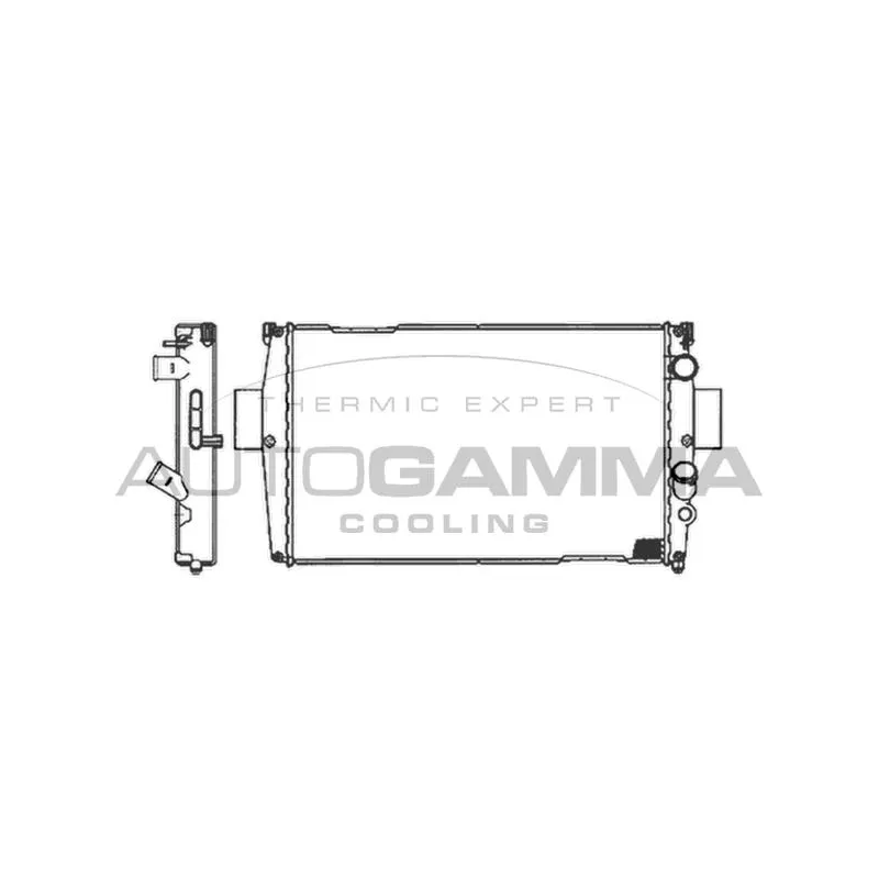 Radiateur, refroidissement du moteur AUTOGAMMA 105521