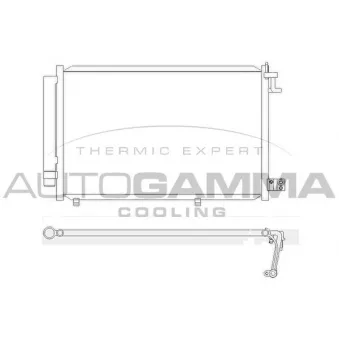 Condenseur, climatisation AUTOGAMMA 105523