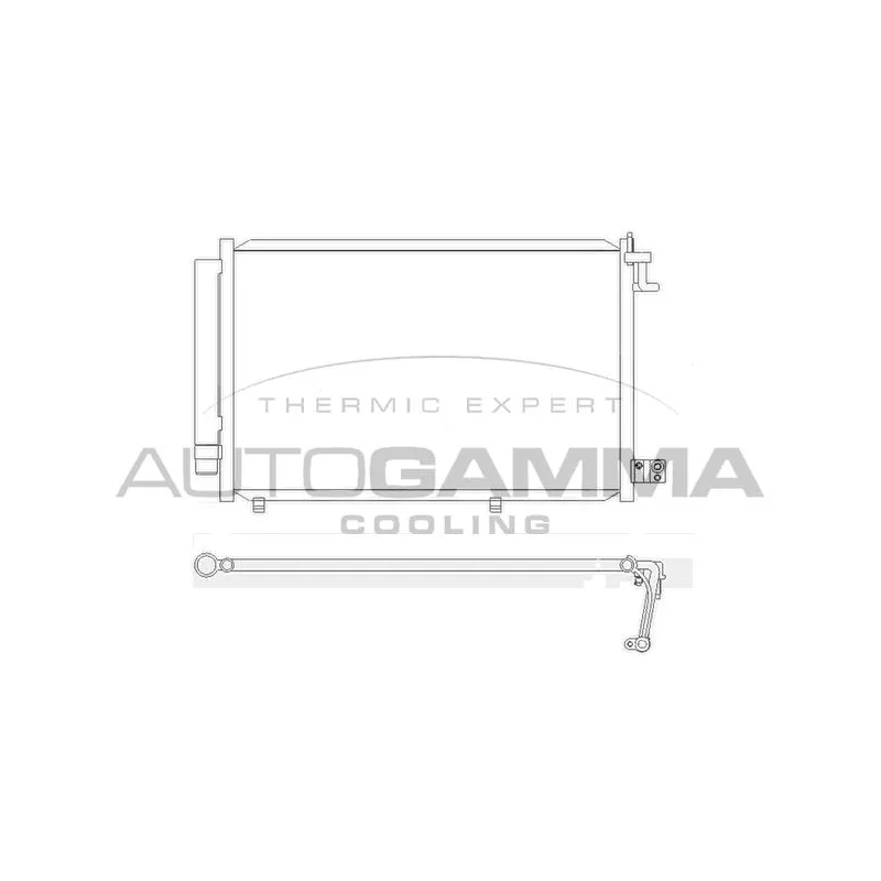 Condenseur, climatisation AUTOGAMMA 105523