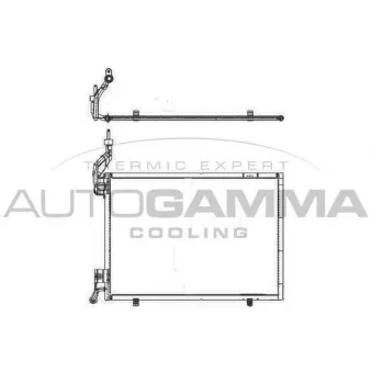 Condenseur, climatisation AUTOGAMMA 105524