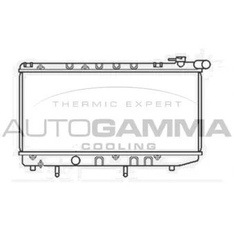 Radiateur, refroidissement du moteur AUTOGAMMA 105526