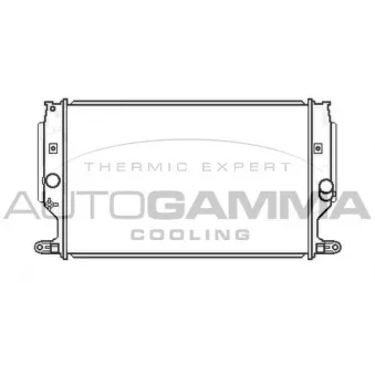 Radiateur, refroidissement du moteur AUTOGAMMA 105529