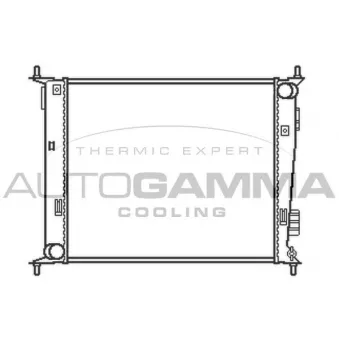 Radiateur, refroidissement du moteur AUTOGAMMA 105532