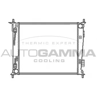 Radiateur, refroidissement du moteur AUTOGAMMA 105533