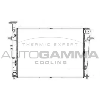Radiateur, refroidissement du moteur AUTOGAMMA 105534